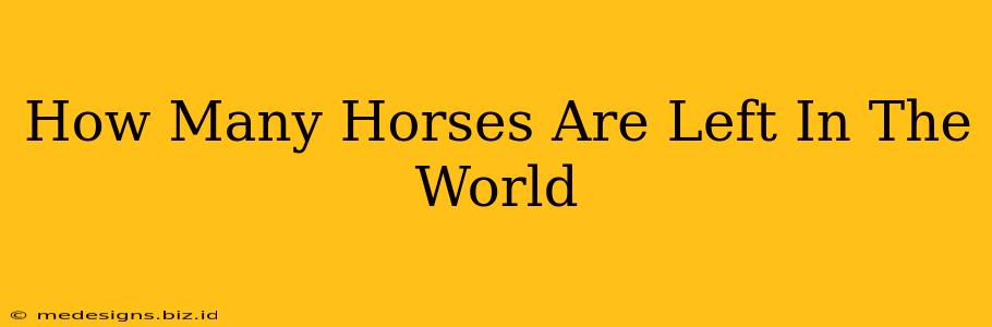 How Many Horses Are Left In The World