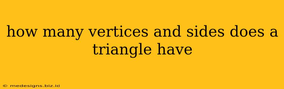 how many vertices and sides does a triangle have