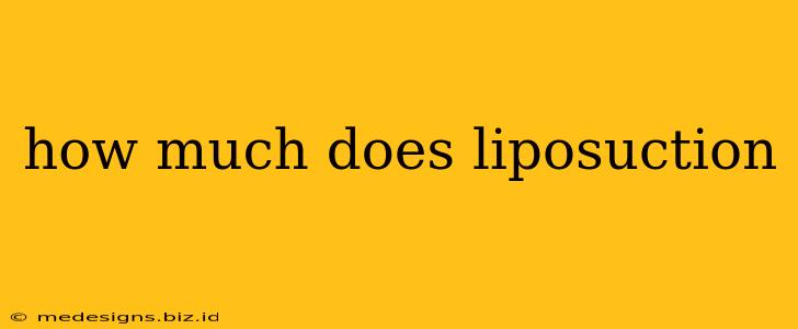 how much does liposuction