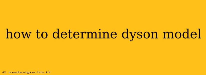 how to determine dyson model