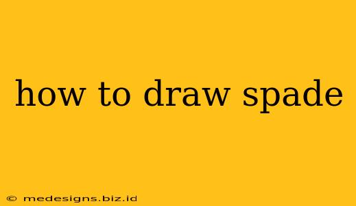 how to draw spade