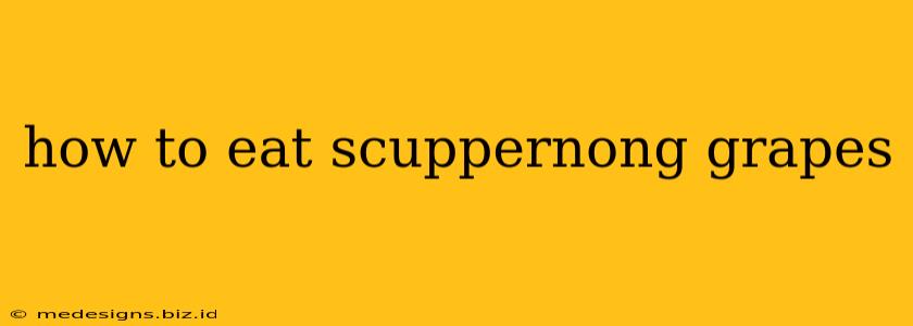 how to eat scuppernong grapes