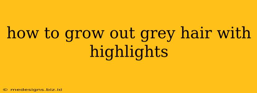 how to grow out grey hair with highlights