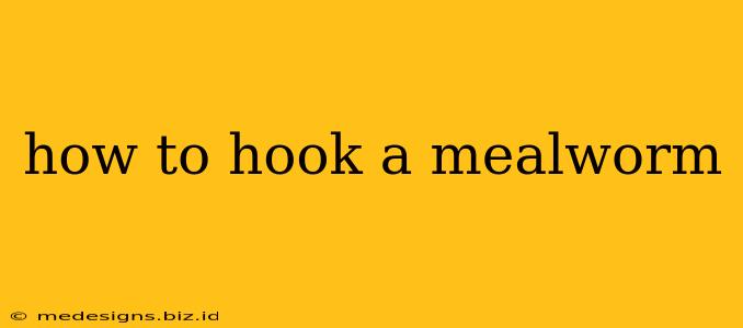 how to hook a mealworm