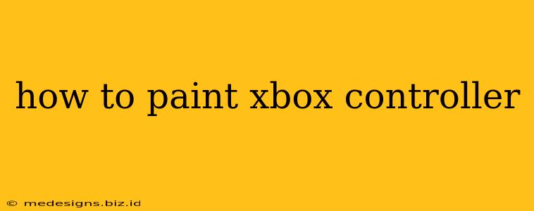 how to paint xbox controller