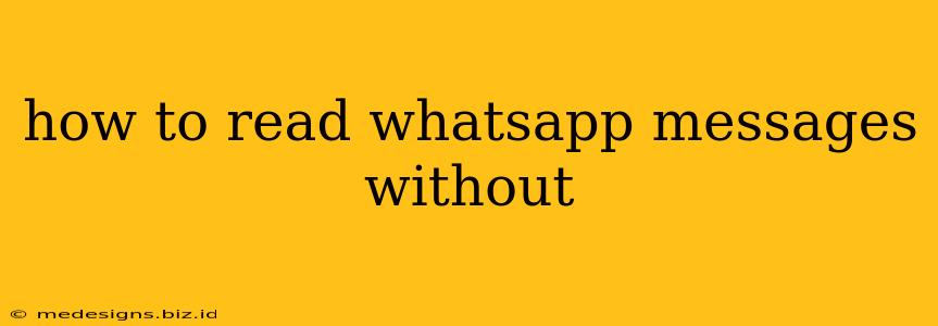 how to read whatsapp messages without