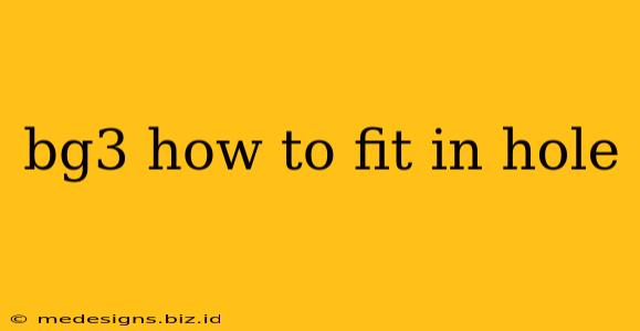 bg3 how to fit in hole