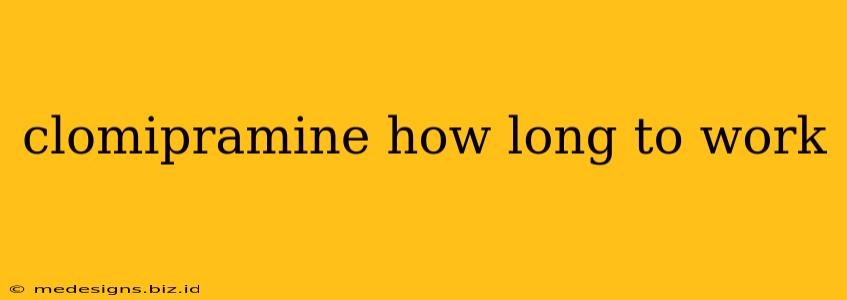 clomipramine how long to work