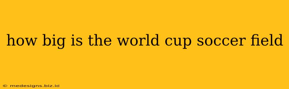 how big is the world cup soccer field