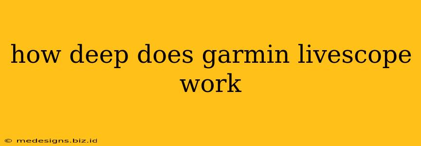 how deep does garmin livescope work