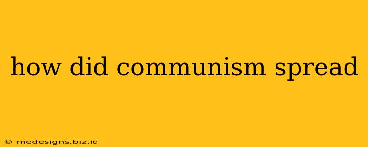 how did communism spread