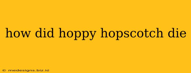 how did hoppy hopscotch die