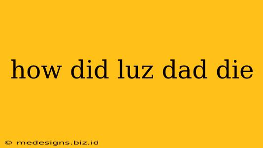 how did luz dad die