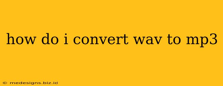 how do i convert wav to mp3