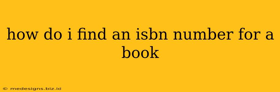 how do i find an isbn number for a book
