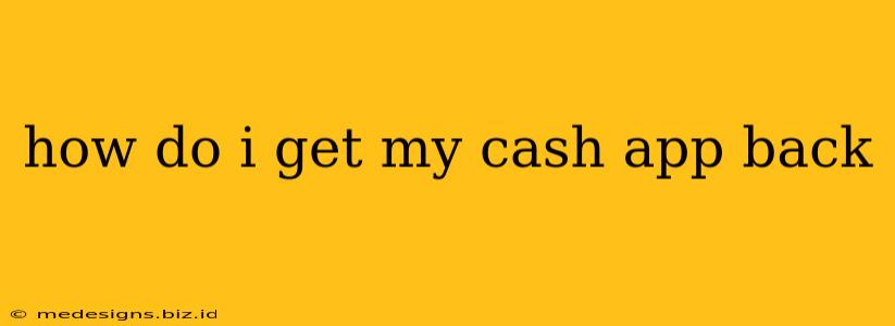 how do i get my cash app back