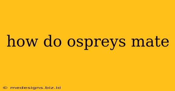how do ospreys mate