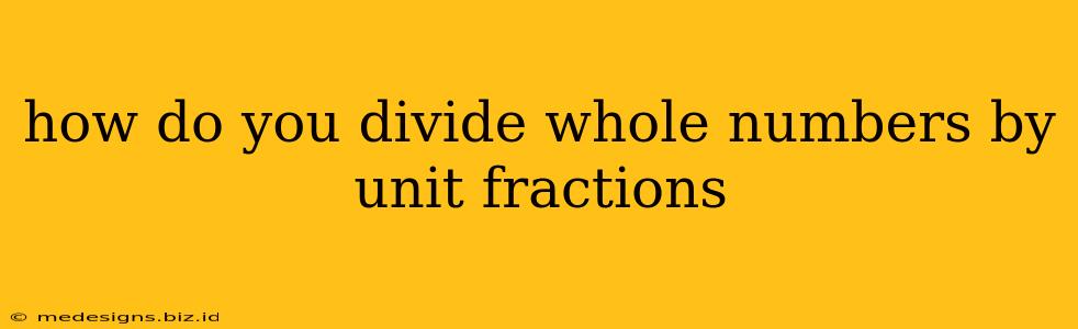 how do you divide whole numbers by unit fractions