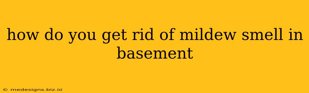 how do you get rid of mildew smell in basement