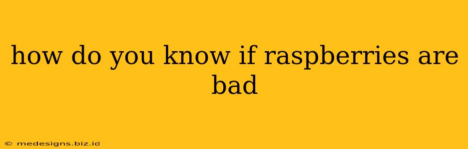 how do you know if raspberries are bad