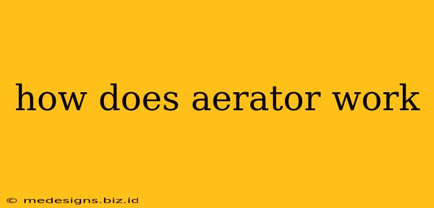 how does aerator work