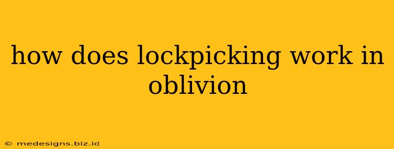 how does lockpicking work in oblivion