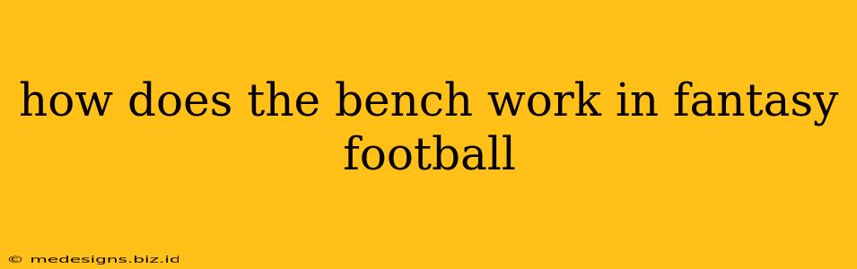 how does the bench work in fantasy football