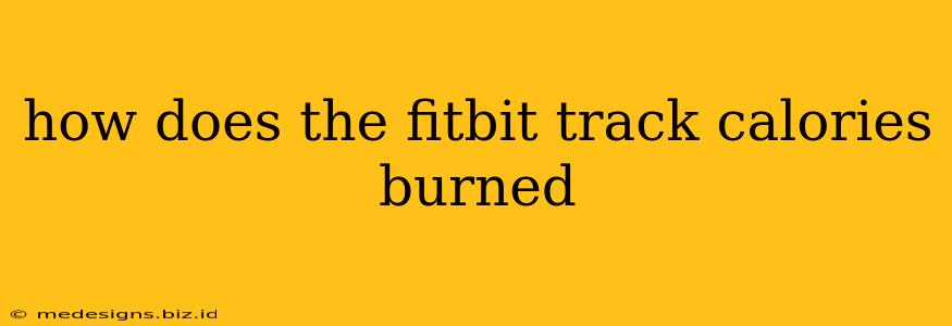 how does the fitbit track calories burned