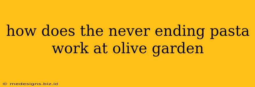 how does the never ending pasta work at olive garden