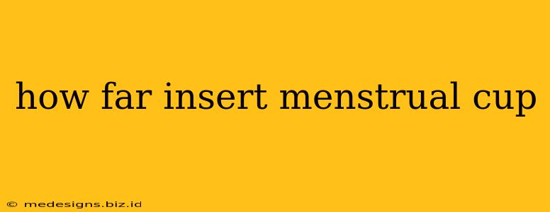 how far insert menstrual cup