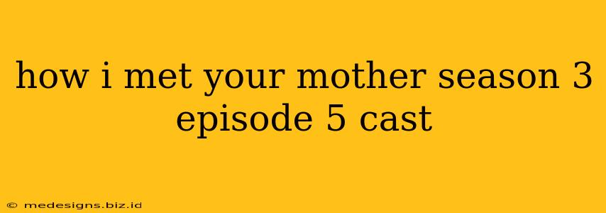 how i met your mother season 3 episode 5 cast