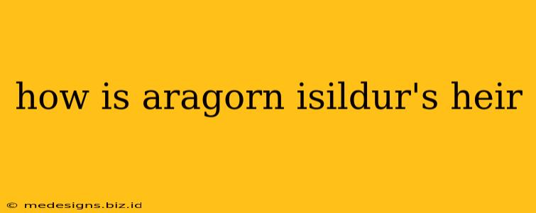 how is aragorn isildur's heir