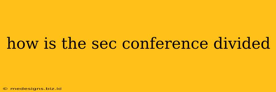 how is the sec conference divided