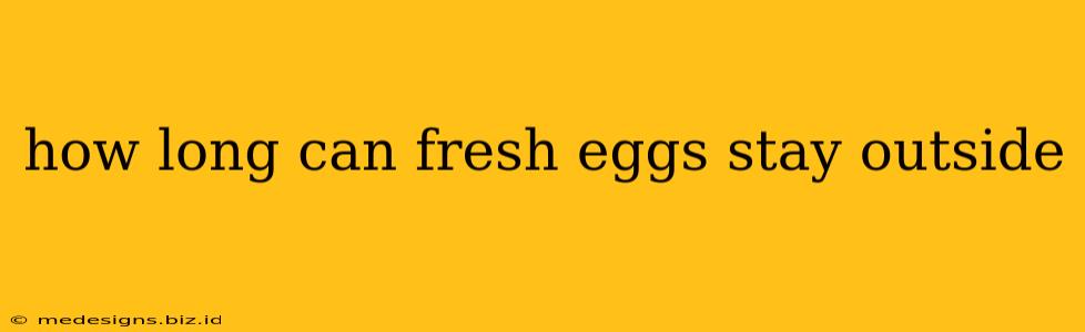 how long can fresh eggs stay outside