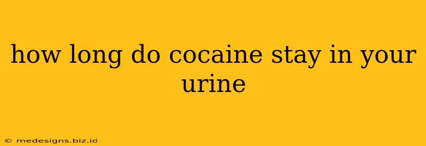 how long do cocaine stay in your urine