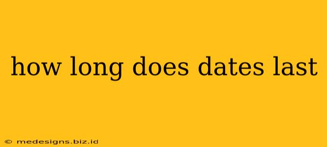 how long does dates last