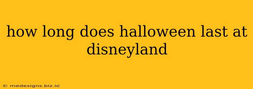 how long does halloween last at disneyland