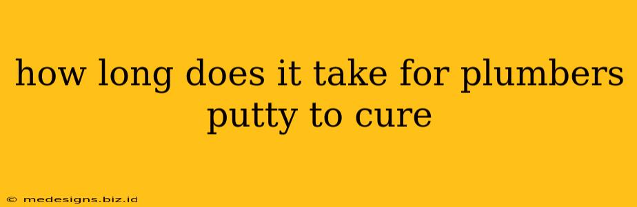 how long does it take for plumbers putty to cure