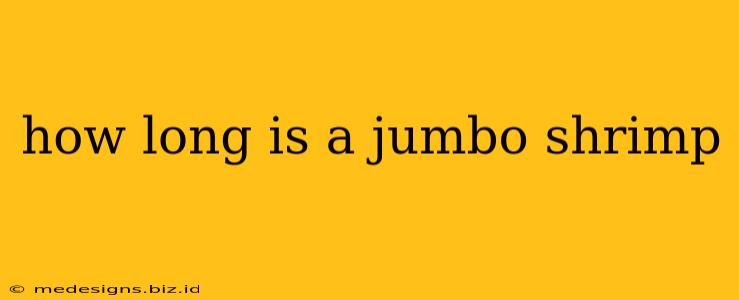 how long is a jumbo shrimp