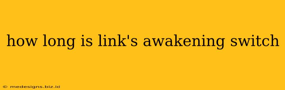 how long is link's awakening switch