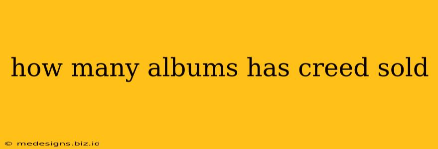 how many albums has creed sold