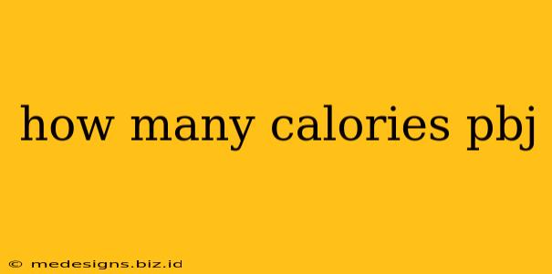 how many calories pbj