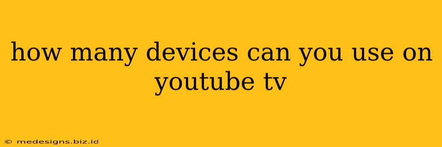 how many devices can you use on youtube tv
