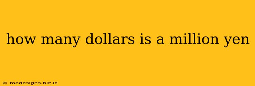 how many dollars is a million yen