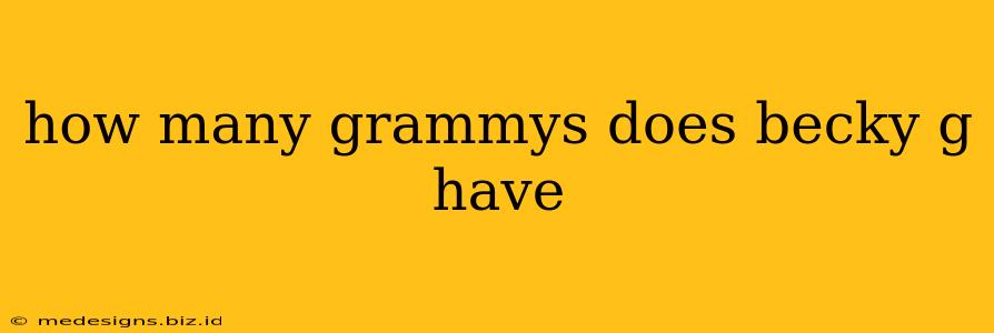 how many grammys does becky g have
