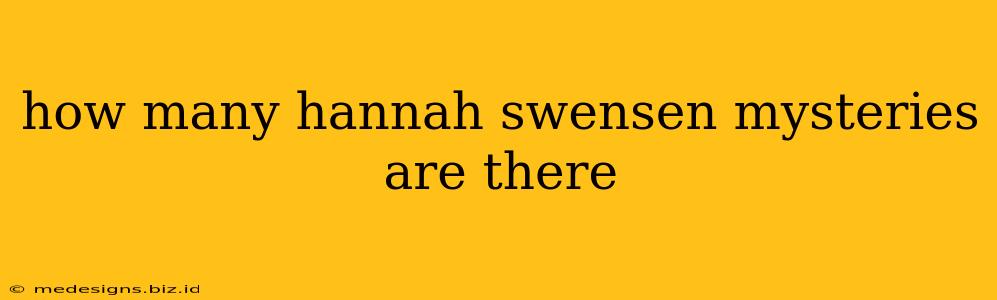 how many hannah swensen mysteries are there