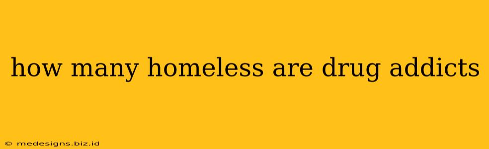 how many homeless are drug addicts