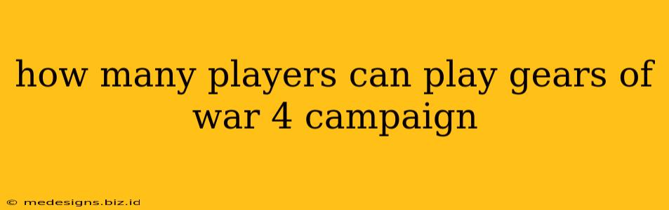how many players can play gears of war 4 campaign