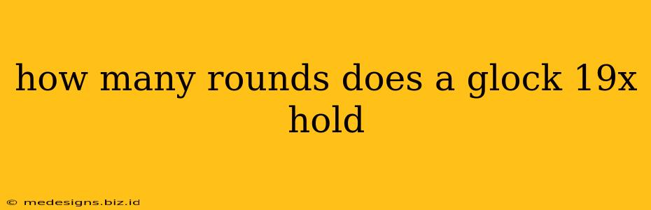 how many rounds does a glock 19x hold