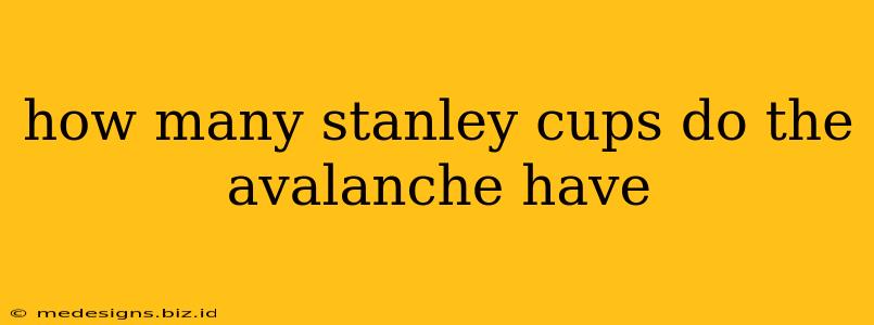 how many stanley cups do the avalanche have